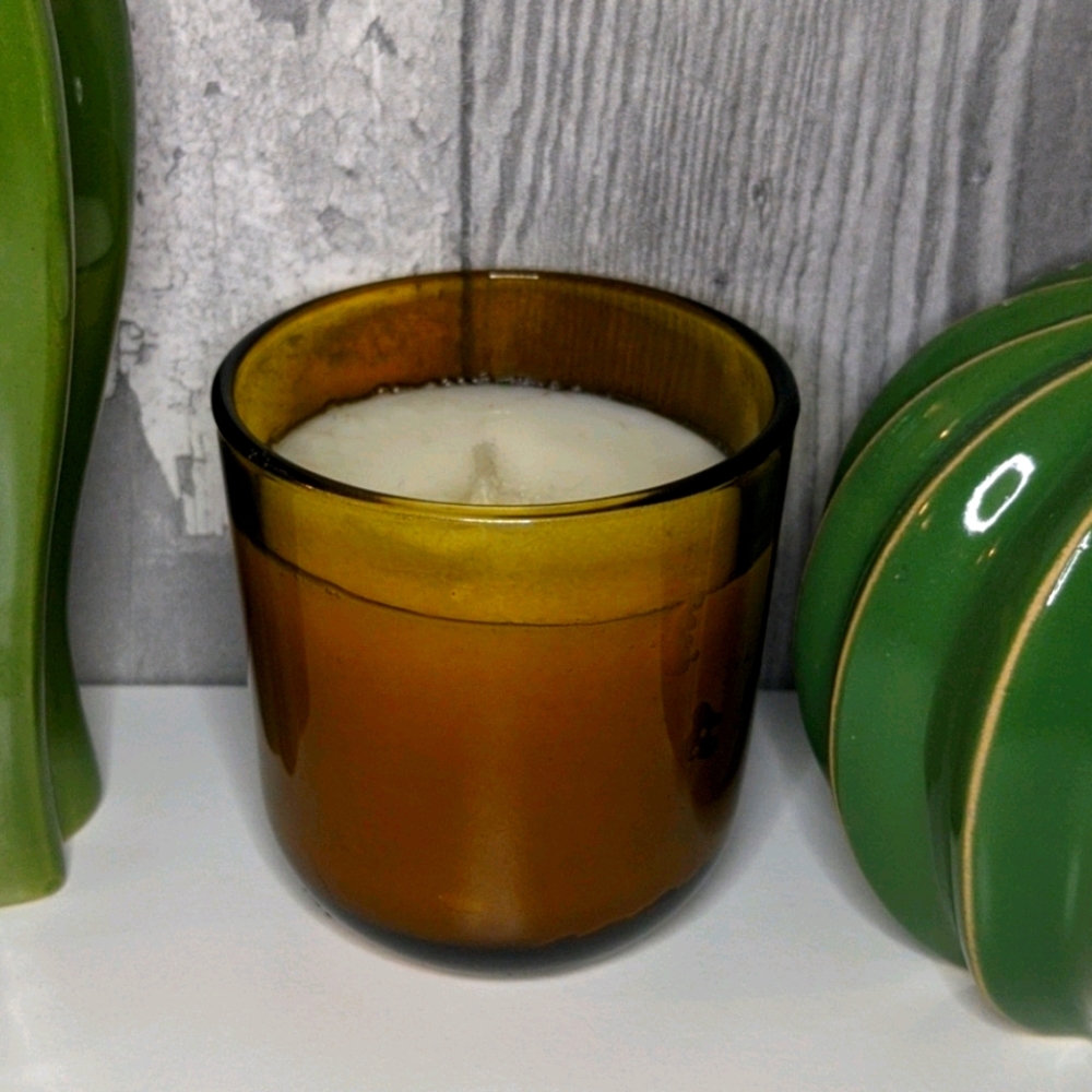 Indigo lavender & chamomile glass candle 4oz